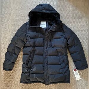 Snowimage Explore European Down and Fur Men’s Parka Dark Blue Size XL